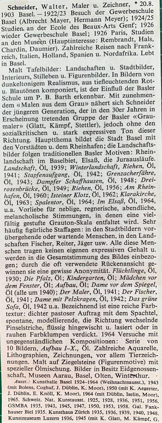 Tableaux: Walter Schneider, St.Ursanne – D'occasion à Binningen par Skarabrae 3