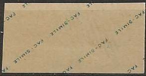 Alle Briefmarken: Vaadt 5 C.schwarzblaue Raute, Fac-Simile – Gebraucht aus Basel von Bingis 1
