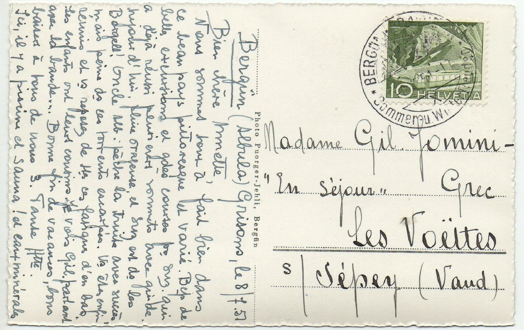 Cartoline postali: BERGÜN im Albulatal – Usato da Jona venduto da philajona 1