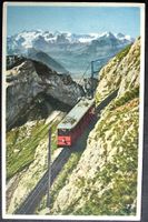 PILATUSBAHN an der Eselwand - Stempel Hotel Federal Luzern
