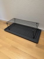 Étagère BAGGMUCK IKEA grille en métal et plastique noir