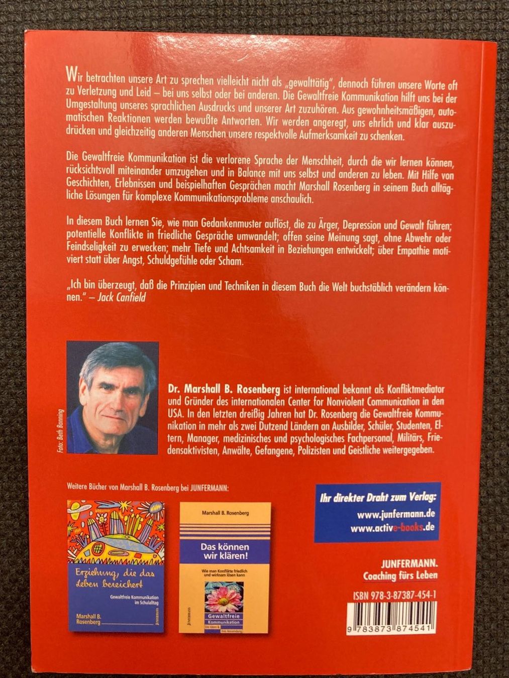 Bücher: Marshall B. Rosenberg, Gewaltfreie Kommunikation – Gebraucht aus Baden von Yoyo1 1