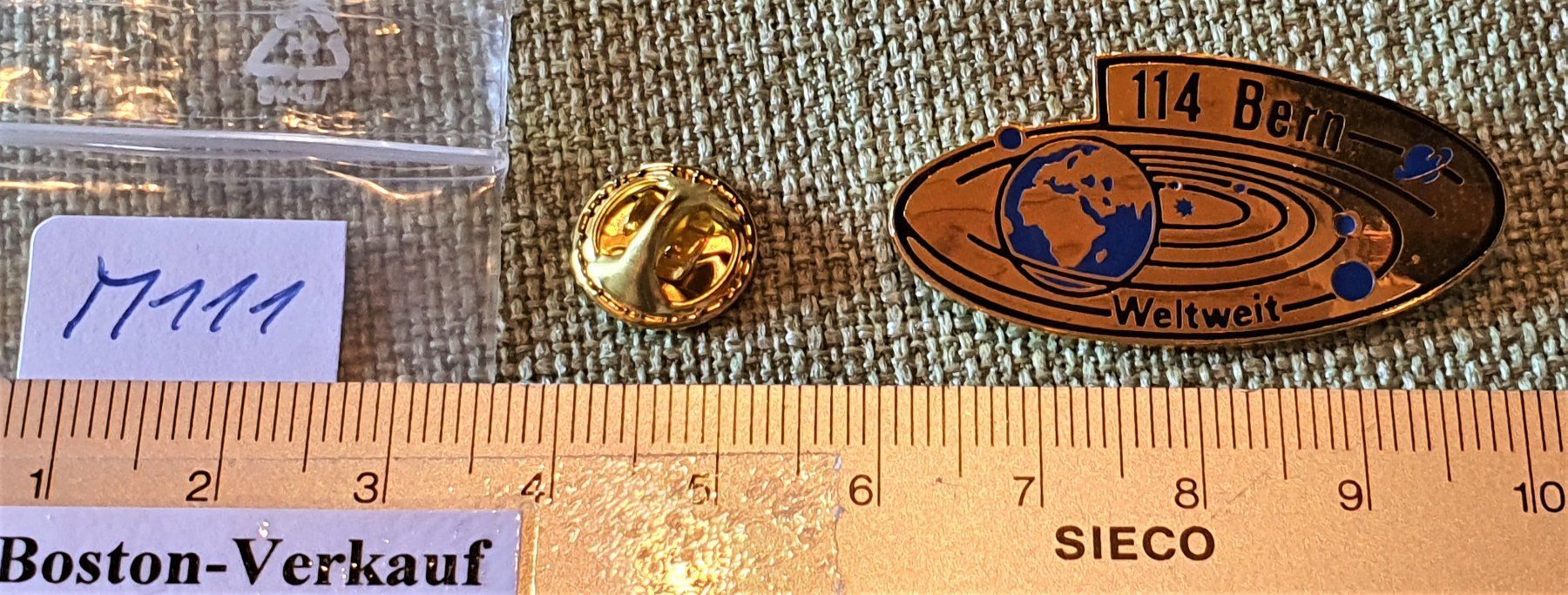 Placchette & Badge: M111 - Pin PTT Post Telecom Swisscom 114 Bern Weltweit – Usato da Reinach BL venduto da Boston-Verkauf 1
