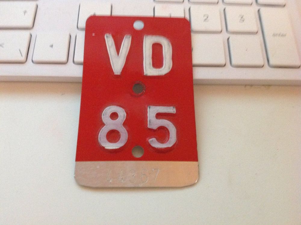 PLAQUE VELO VAUD 85 Kaufen auf Ricardo