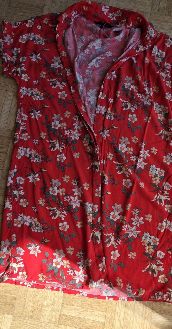Vero Moda Camicette: Chemise rouge à fleurs Vero moda taille S – Usato da Yverdon-les-Bains venduto da van_dq65 9