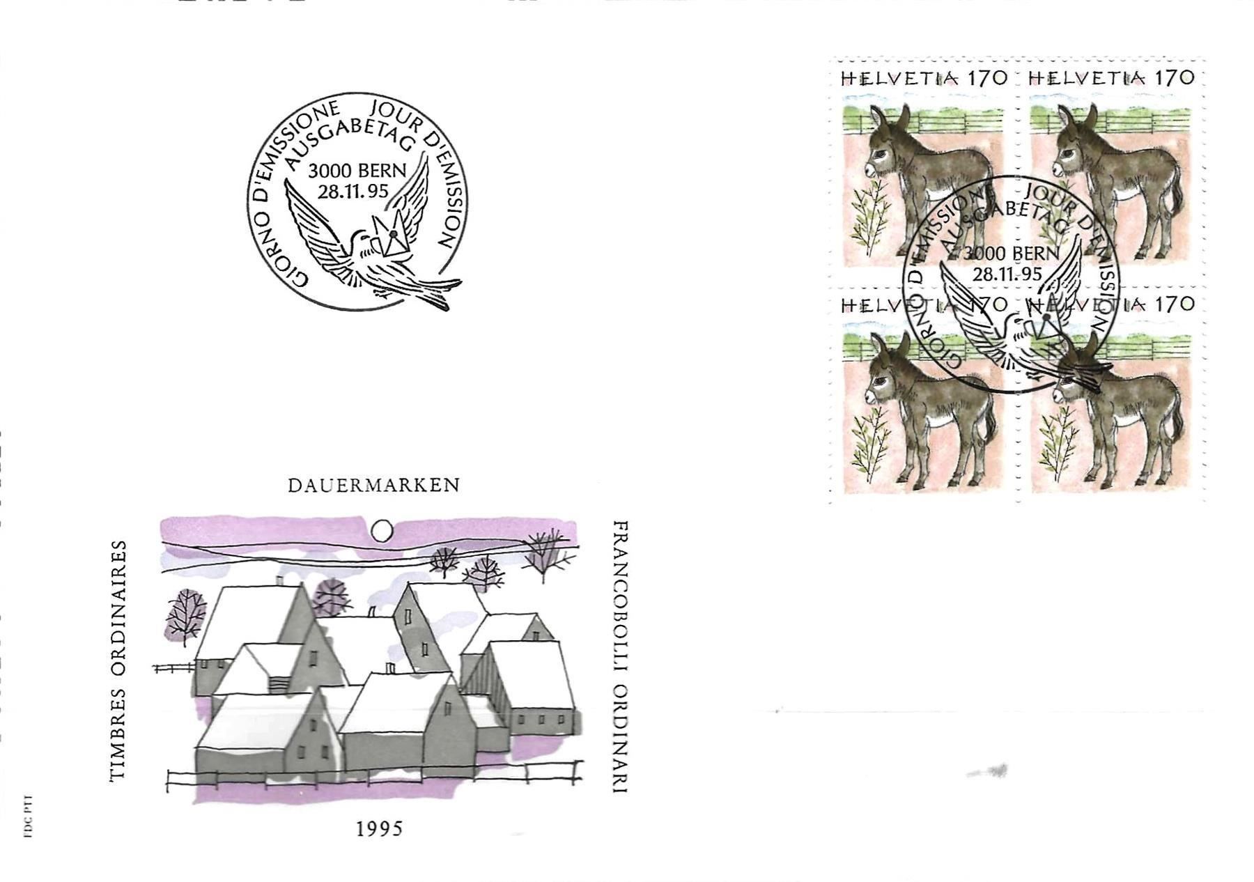 Tutti i francobolli: FDC  Viererblock 1995 – Usato da Koblenz venduto da Himmelsreiter