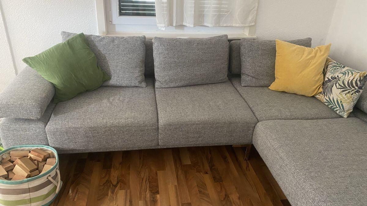 Sofas: Hellgraues, gemütliches Ecksofa – Gebraucht aus Zofingen von Anni2504 1