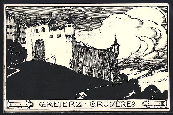 Cartoline postali: AK Greierz, am Schloss, 1920 – Usato da Berlin venduto da bartko-reher