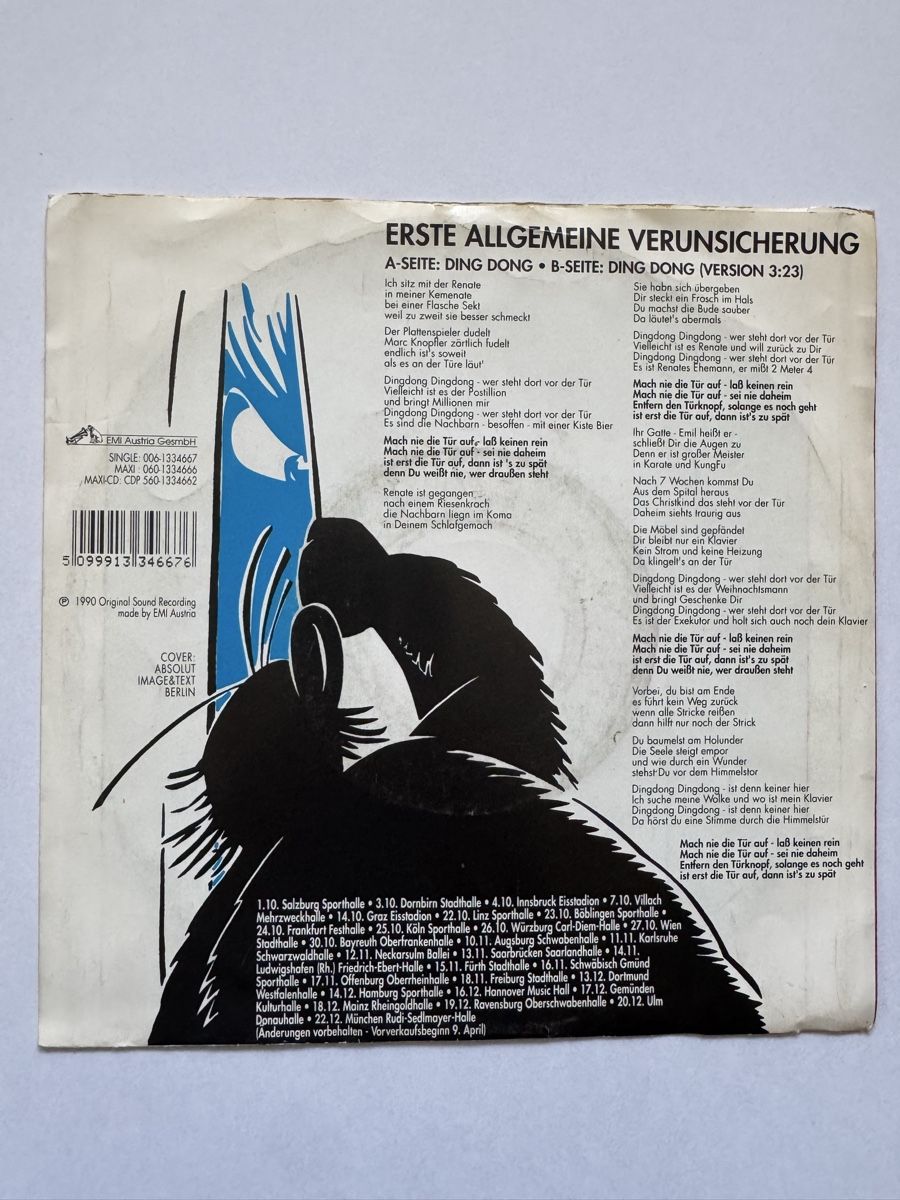 Dischi in vinile: EAV -  Ding Dong  7" Single - 90s – Usato da Rorbas venduto da BlackstarRecords 1
