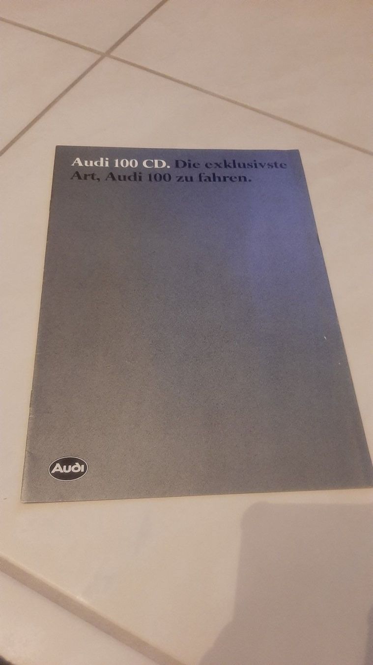 Audi Documenti: K..108) Audi 100 CD Prospekt – Usato da Wil SG venduto da AmandaCreations