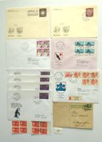 Papstbesuch in Genf 1969 4er Blocks 1. Tagstempel und pfr.