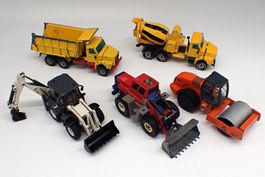 5x Siku Baumaschinen / engins de chantier
