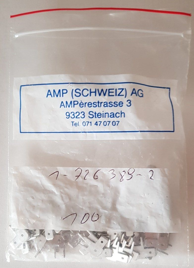 Componenti elettronici: 6.35mm Printbuchse, AMP – Nuovo e nell'imballaggio originale da Menzingen venduto da Otti58