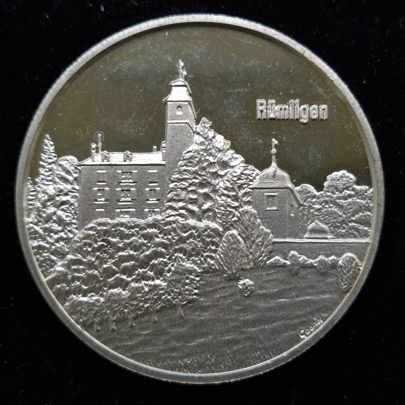 Medaglie: Medaille Kanton Bern 900/1000 Silber, Rümligen, 15gr. – Usato da Bern 14 venduto da rvonmay