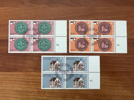 1991  CH Erstag gest.Viererblock mit Tab  (K235)