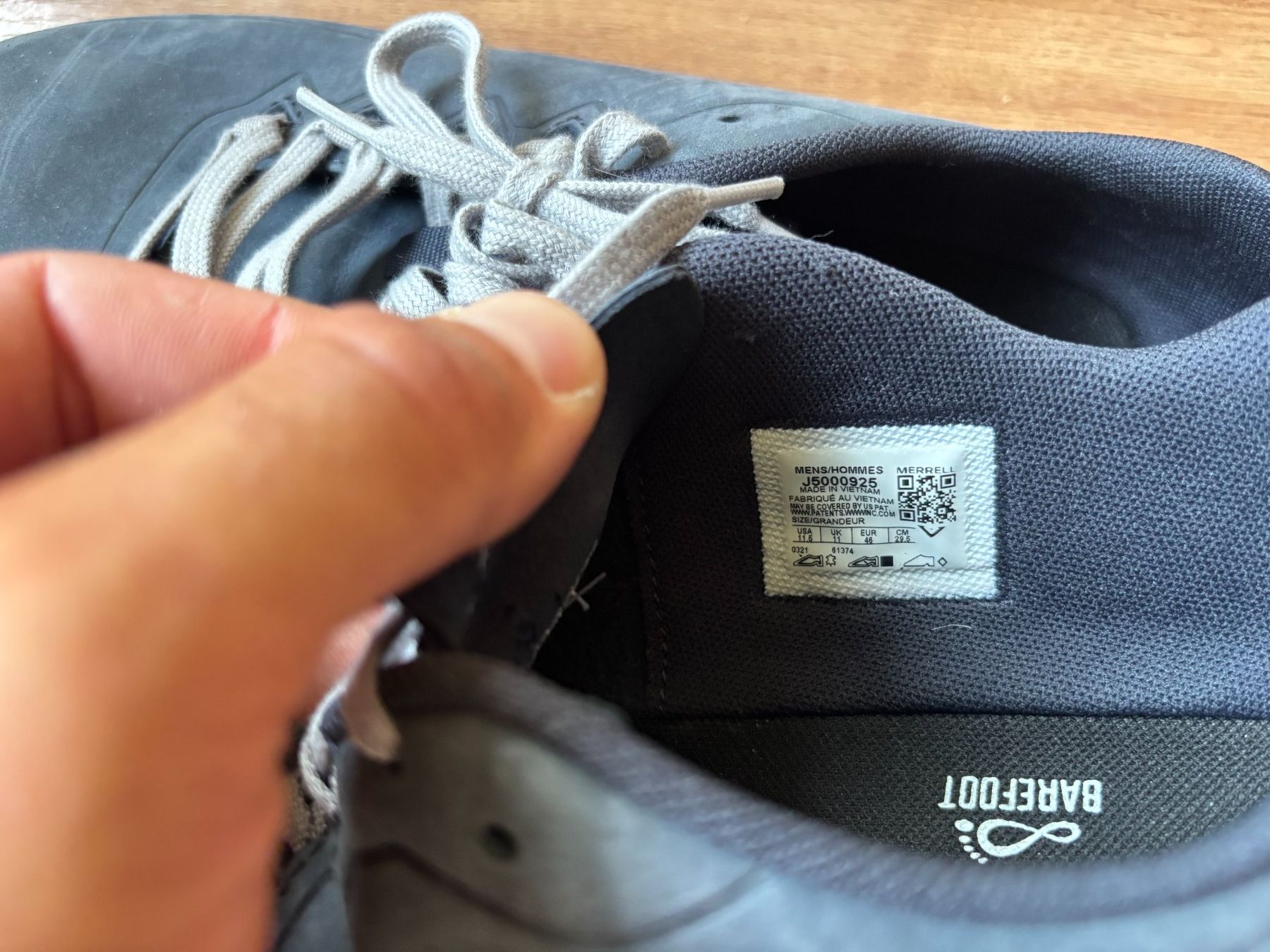 Scarpe da uomo: Merrell Barefoot Schuhe grau Grösse 46 – Usato da Muttenz venduto da due_z7qf 1