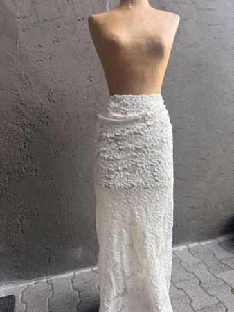 Jupe longue Missguided dentelle blanche taille M bon état