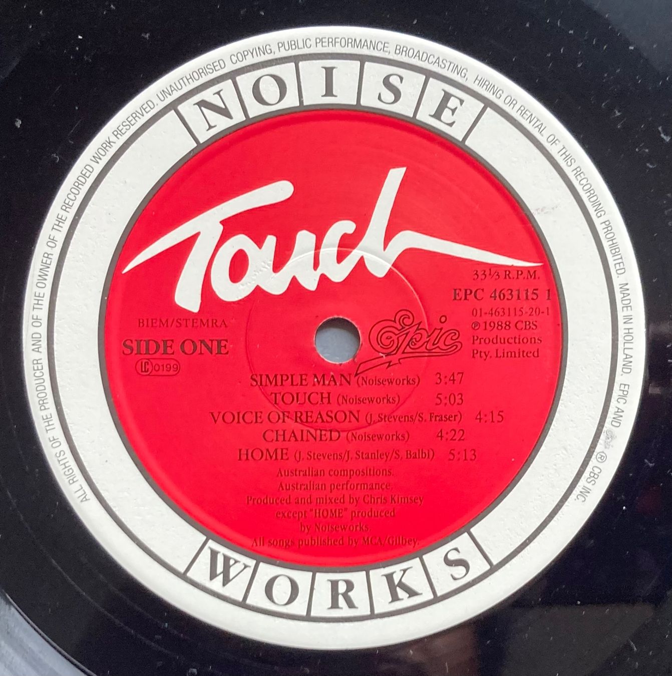 Schallplatten: NOISEWORKS - TOUCH – Gebraucht aus Poliez-Pittet von Newtown-Records 2