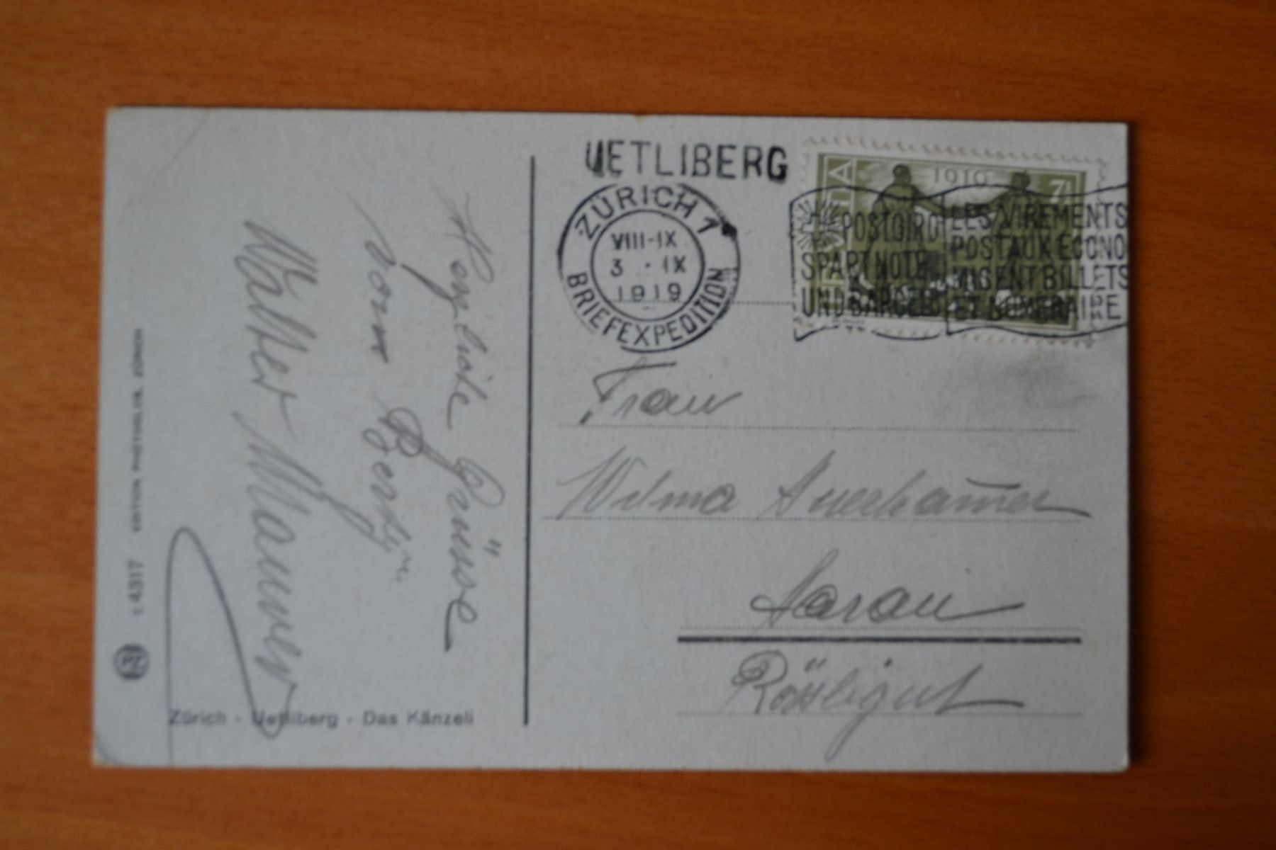 Cartes postales: AK Uetliberg Das Känzeli – D'occasion à Beinwil am See par kajak55 1