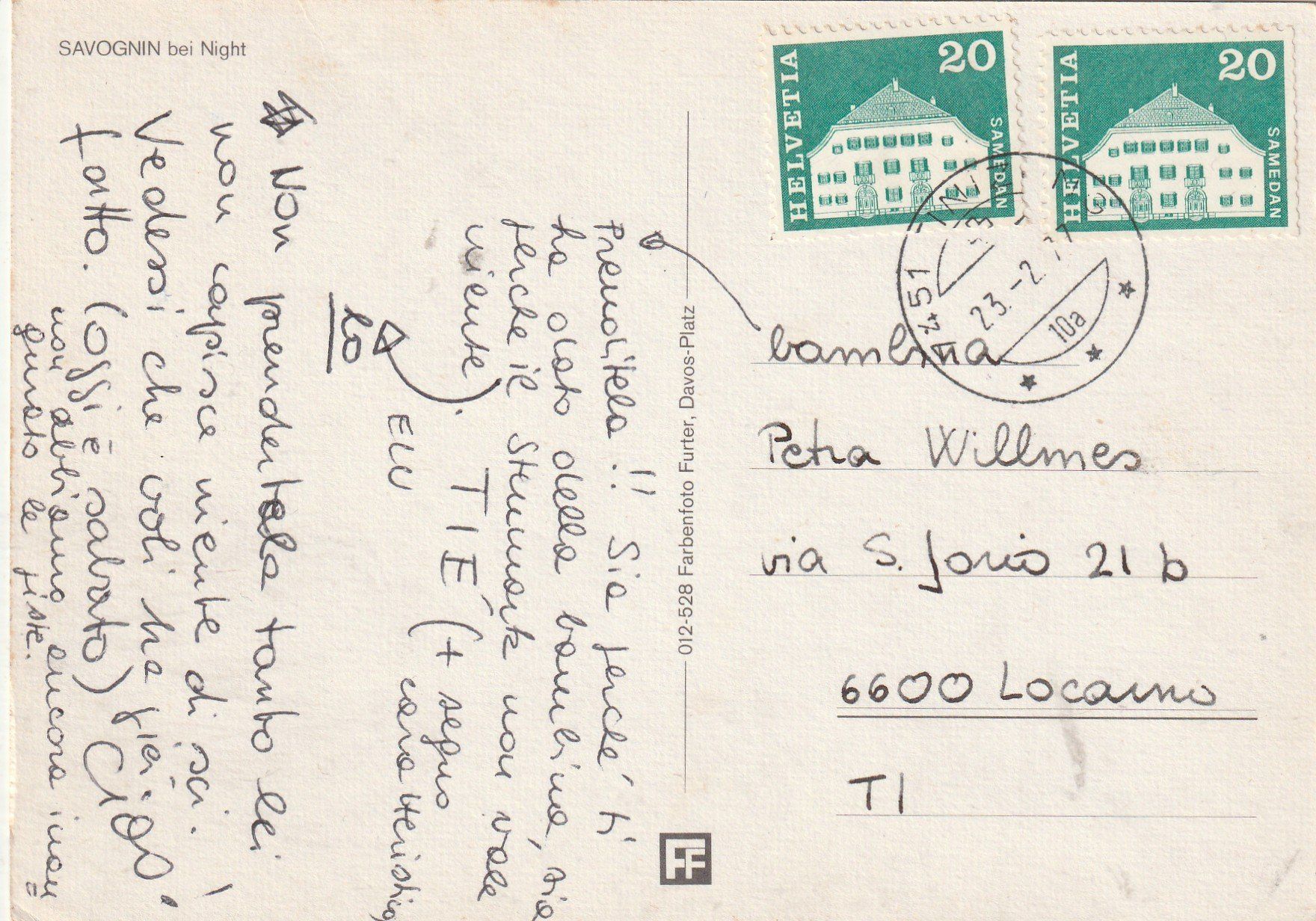 Cartoline postali: 6 Karten Savognin – Usato da Lumbrein venduto da made02 7