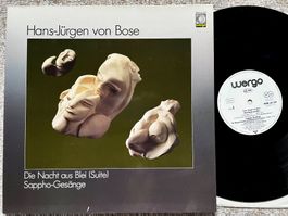 Post-Modern Wergo LP Hans-Jürgen von Bose Die Nacht Aus Blei