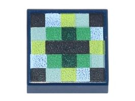 Lego 3x Fliesen(3070pb101)1 x 1 mit pixeliertem Muster