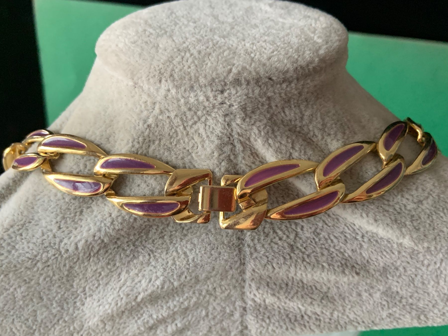 Ketten: Goldkette lila emailliert (42 cm) – Gebraucht aus Dittingen von Bellevista 8