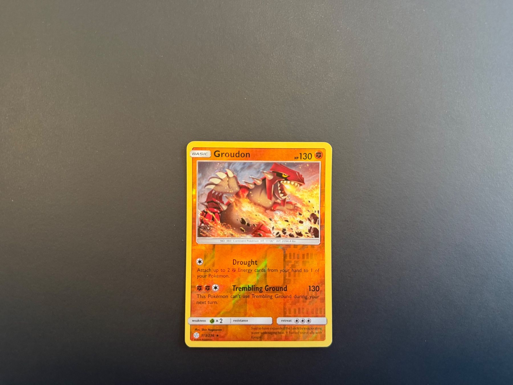 Pokémon Sammelbilder & Trading cards: Groudon 113/236 – Gebraucht aus Zürich von mountainwizard00