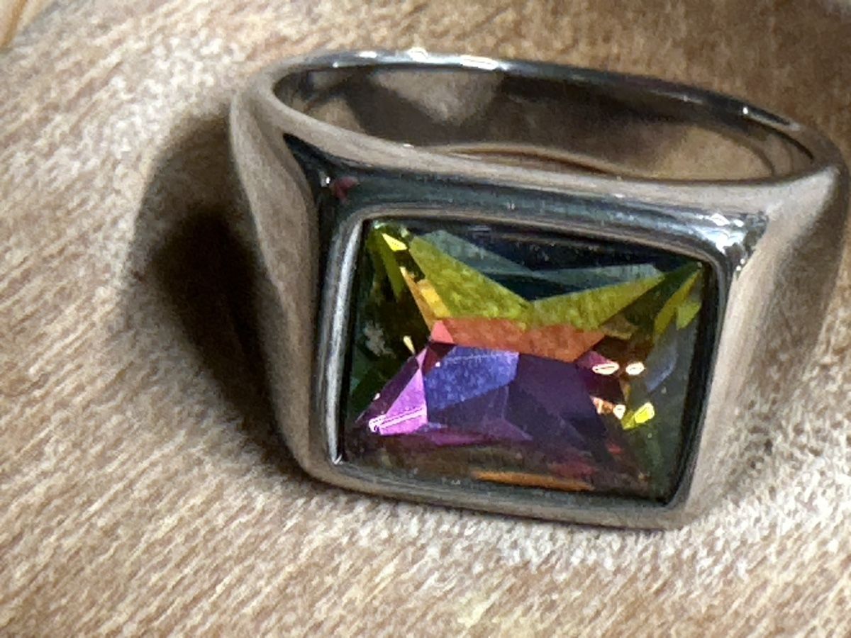 Bagues: Ring mit buntem Stein – Neuf (Voir description) à Trüllikon par angela4444 5