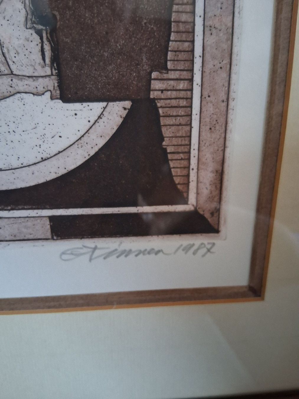Gemälde: Ernst Tinner Signée 1987 33,5 x 34cm – Gebraucht aus Aigle von Marcagapit 2
