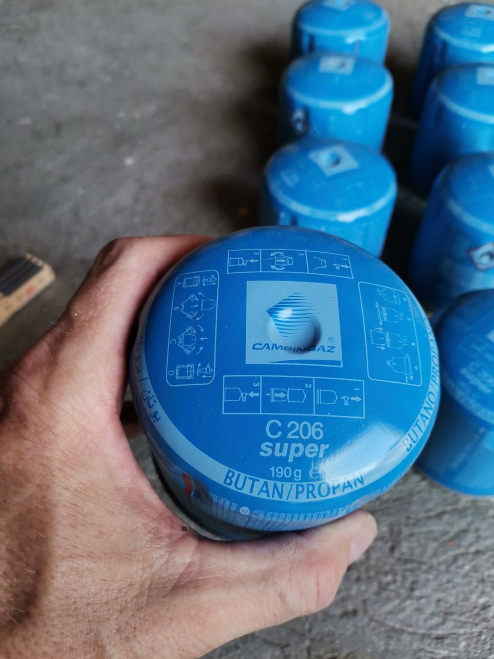 Apparecchiature e tecnologia a gas: C206 Super Putan/Propan 160gr. Campingaz – Usato da Wiedlisbach venduto da materialkreislauf 3