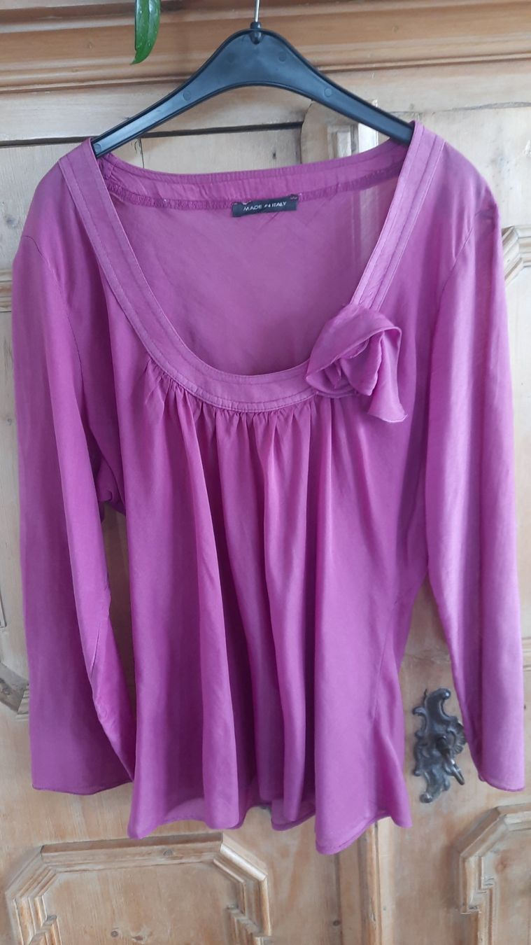 Camicette: Bluse, violett, leichte Baumwolle, M – Nuovo (secondo la descrizione) da Zollikon venduto da Kleidermotte