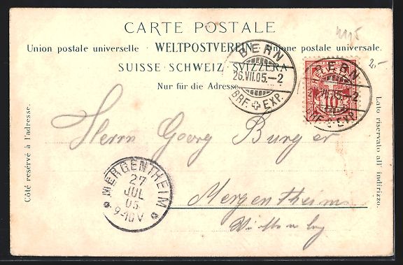 Cartoline postali: AK Bern, Kornhausbrücke und Schänzli – Usato da Berlin venduto da bartko-reher 1