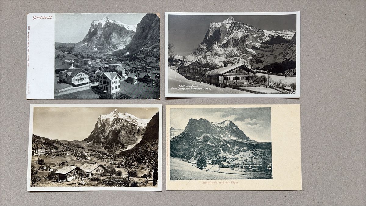 Ansichtskarten: 6 AK Grindelwald Eiger Wetterhorn – Gebraucht aus Au ZH von Samson84