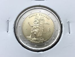 2 Euro Italia,2026 Pinocchio Unzirkuliert