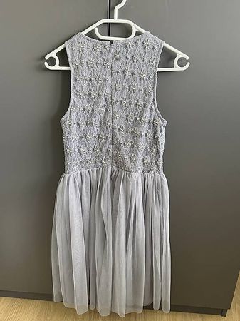 Silber-Graues Paillettenkleid
