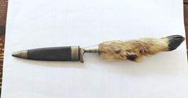 Coltello da caccia Solingen con manico in zampa capriolo