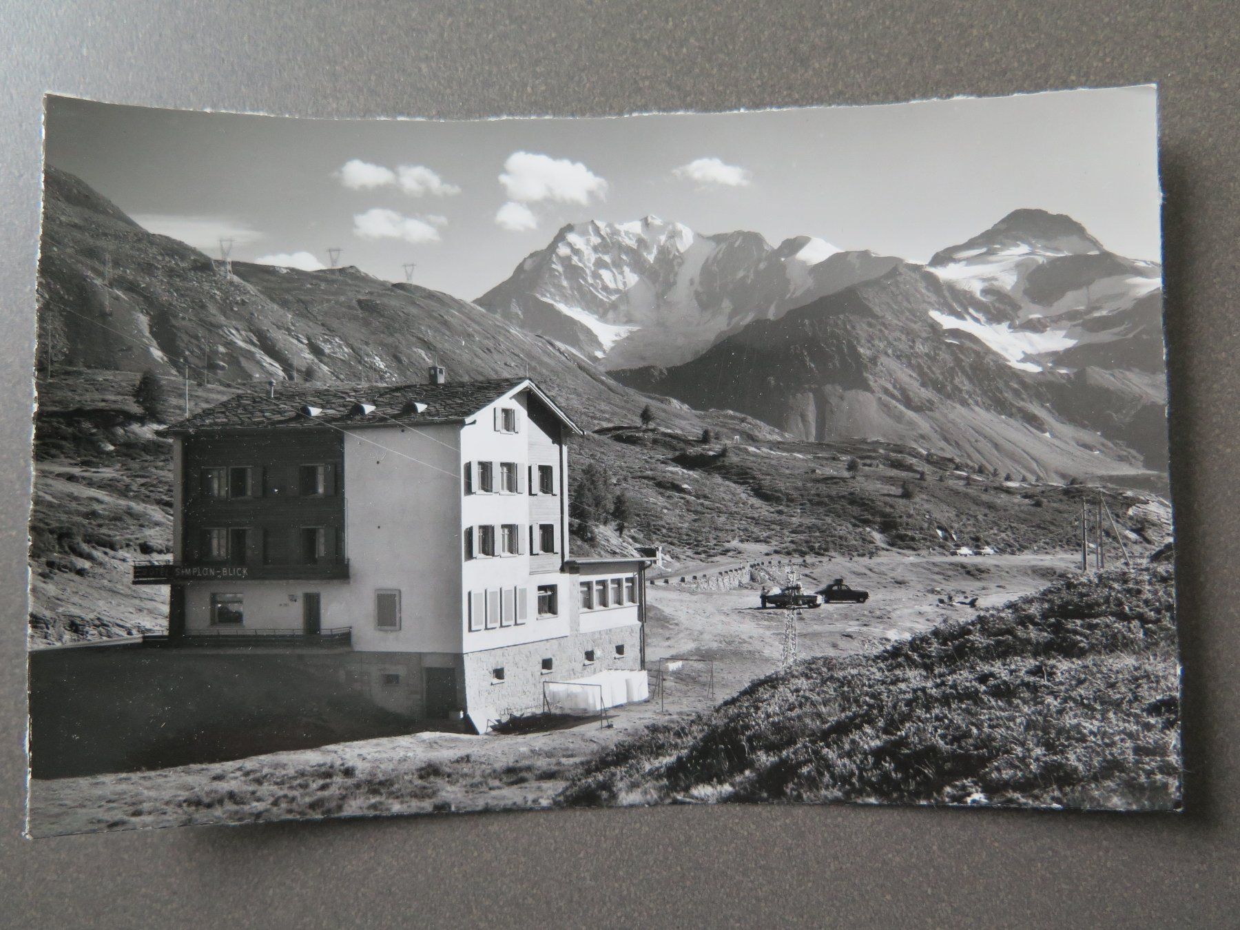Cartoline postali: SIMPLON - HOTEL SIMPLONBLICK SIMPLONPASS – Usato da Wittenbach venduto da lipasal