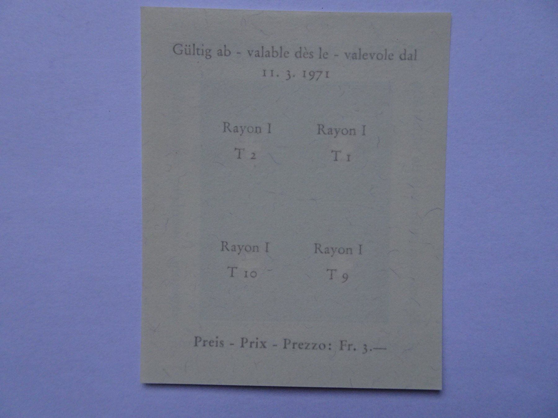Alle Briefmarken: NABA 1971* – Neu (gemäss Beschreibung) aus Aadorf von Chnorli-Furz 1