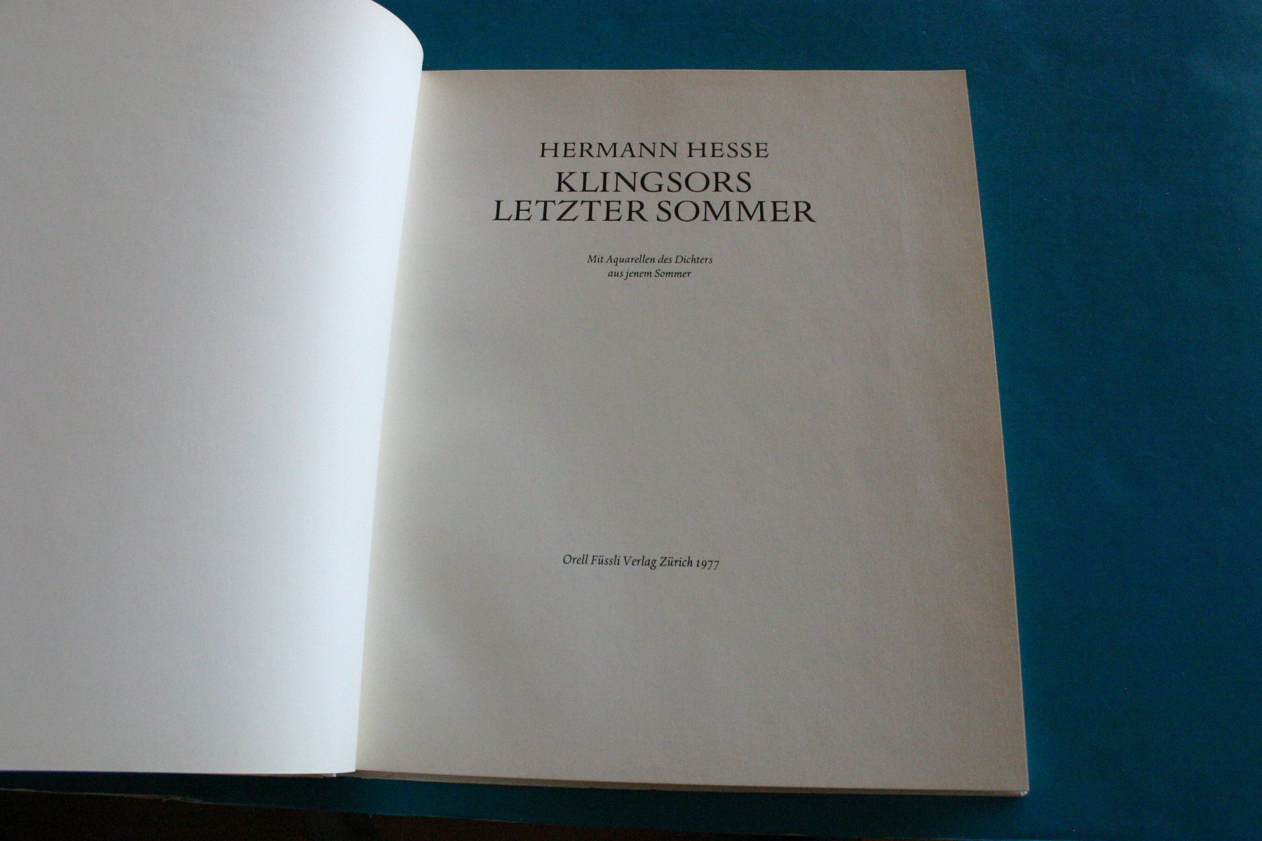 Libri: HERMANN HESSE KLINGSORS LETZTER SOMMER – Usato da Winkel venduto da franzxaver60 1