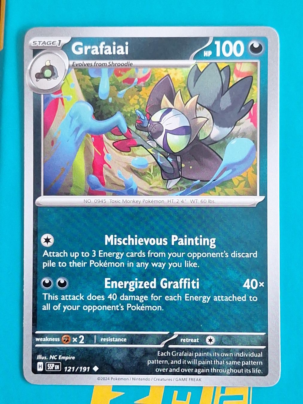 Pokémon Carte collezionabili: Grafaiai - Pokemon Surging Sparks – Usato da Altstätten SG venduto da GGsGameshop