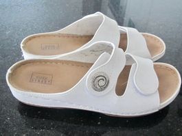 SANDALES EASY STREET CUIR BLANC