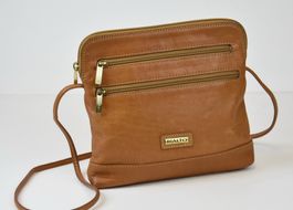 RIALTO Damen Tasche Echtesleder Umhängetasche /braun/26x23x4
