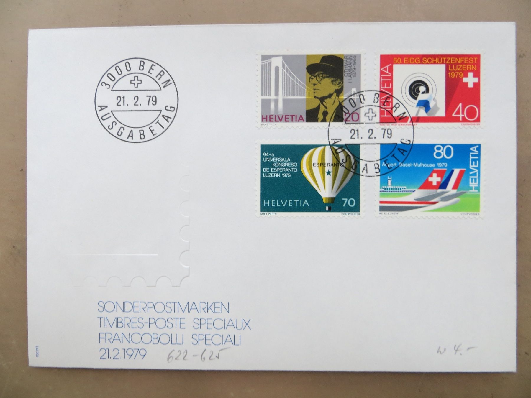 Tutti i francobolli: Zwei Briefe FDC Sondermarken 1979 – Usato da Basel venduto da 8013 1