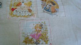 3 Lillibeth Kinder Taschentücher Vintage gebraucht