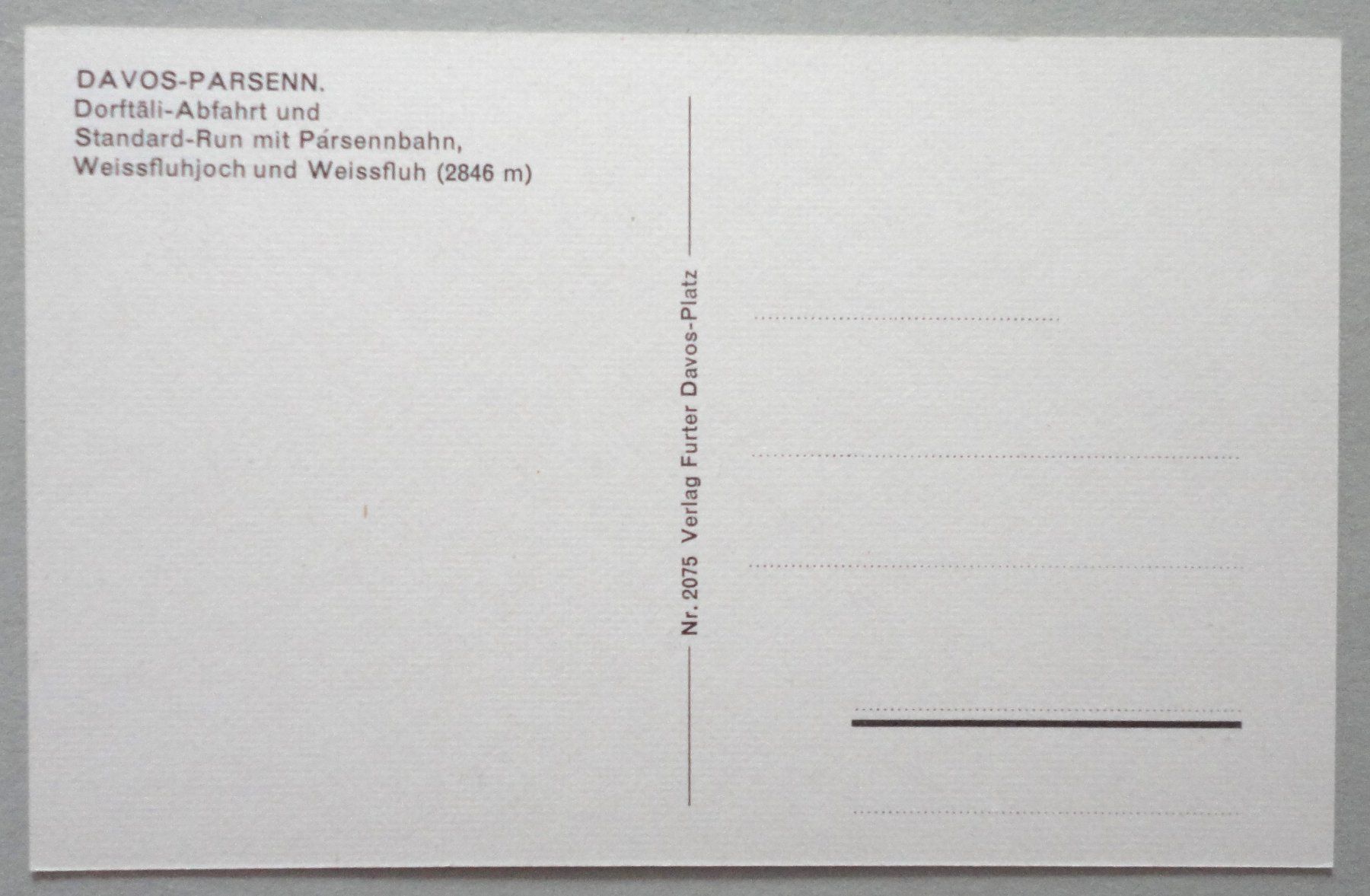 Cartoline postali: Davos-Parsenn – Usato da Fétigny venduto da Billy2miny 1