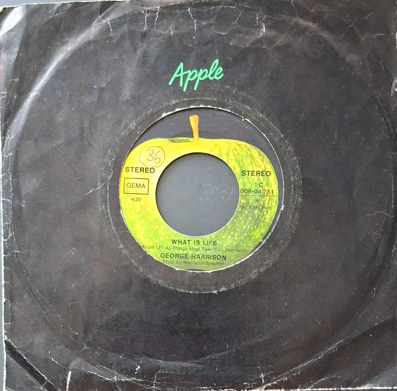 Dischi in vinile: Vinyl Single George Harrison - What Is Life – Usato da Langenthal venduto da Modo39