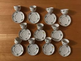 Siegfried Tassen Set 12-teilig Porzellan ungebraucht