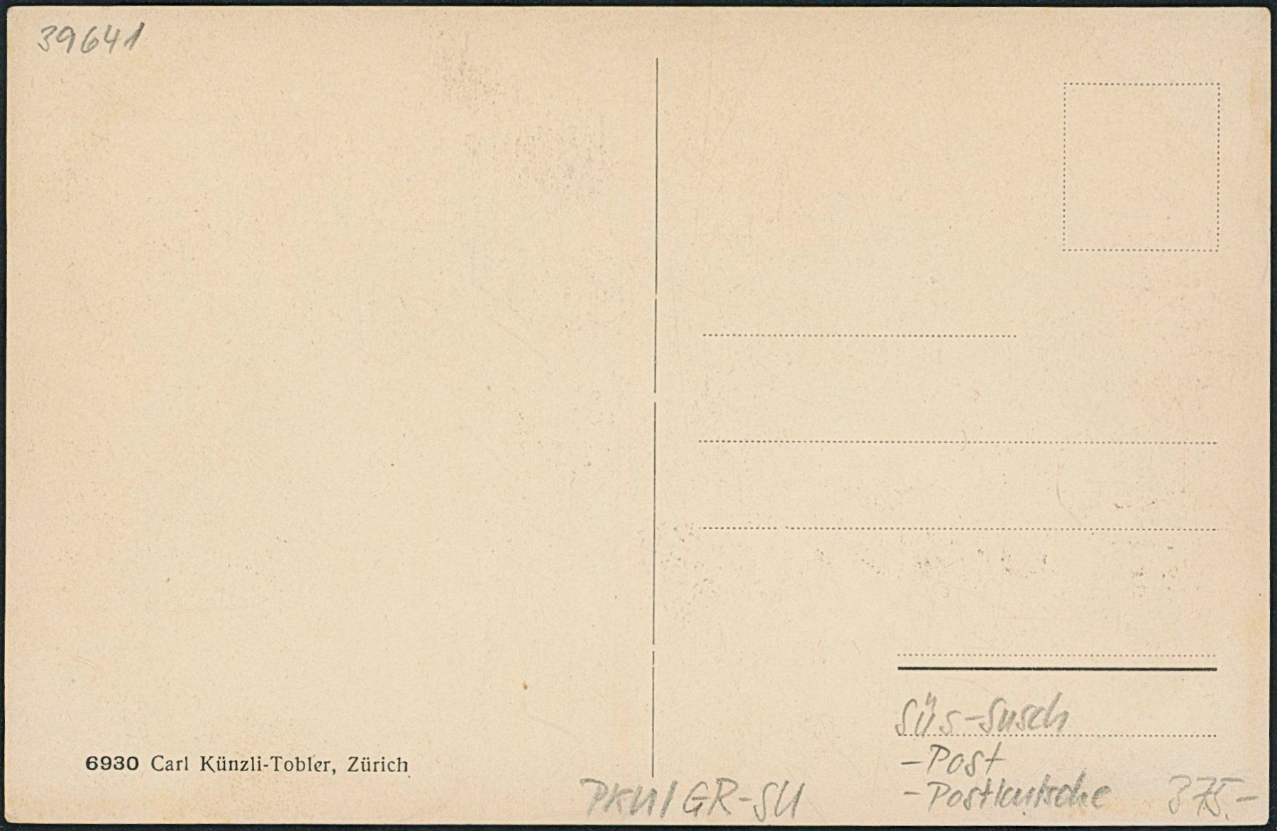Cartoline postali: GR Süs - Susch - Post - Postkutsche - Flüela Pass – Nuovo (secondo la descrizione) da Schindellegi venduto da leecollect 1
