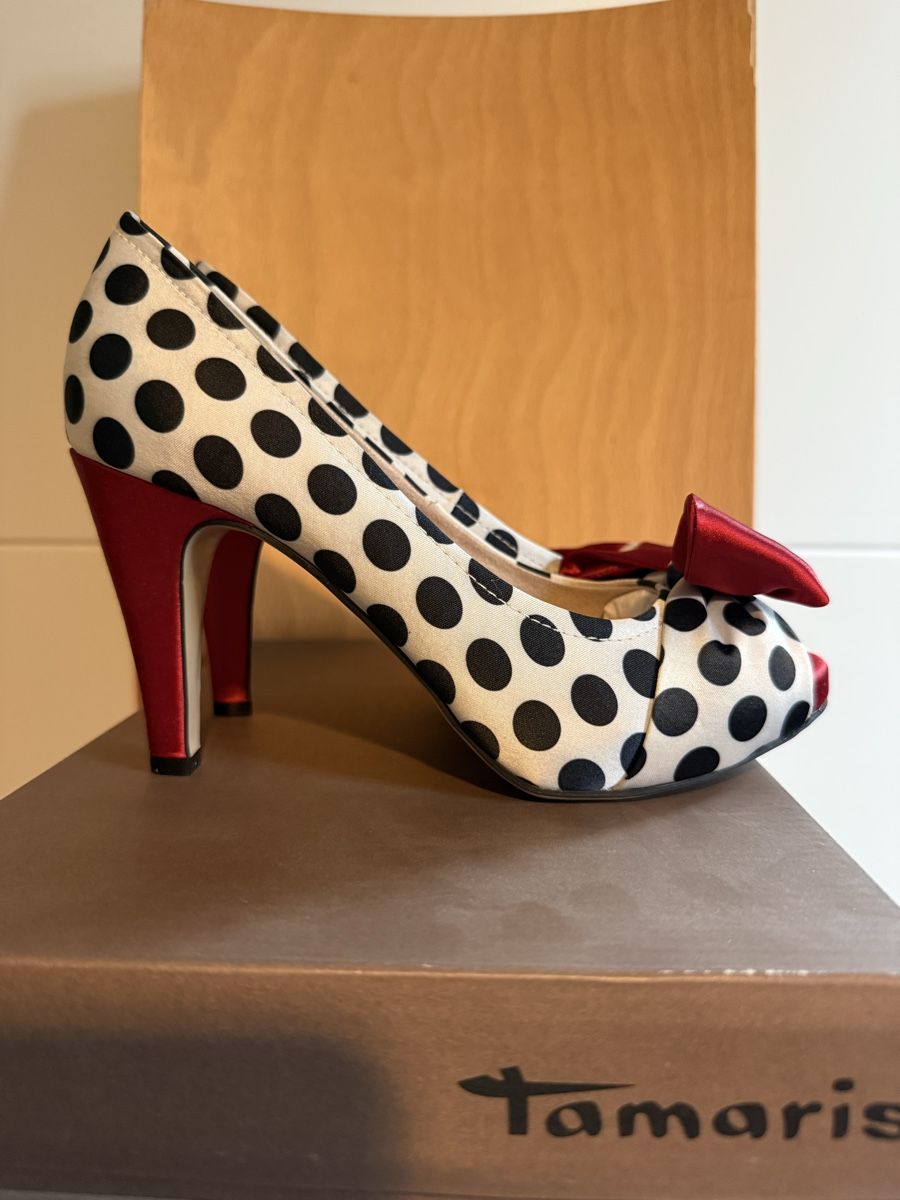 Scarpe da donna: Damen Schuhe Polka dots muster – Usato da Zurich venduto da Alinecnicolet 3